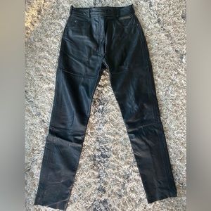 Harley Davidson 100% leather women’s riding pants 14 long